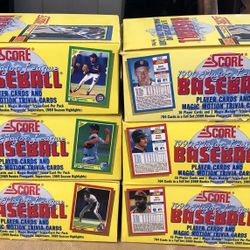 1990 Score Baseball Trading Card Box 36 Sealed Wax Packs