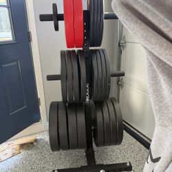 Rogue Fitness Weight Tree With Castors