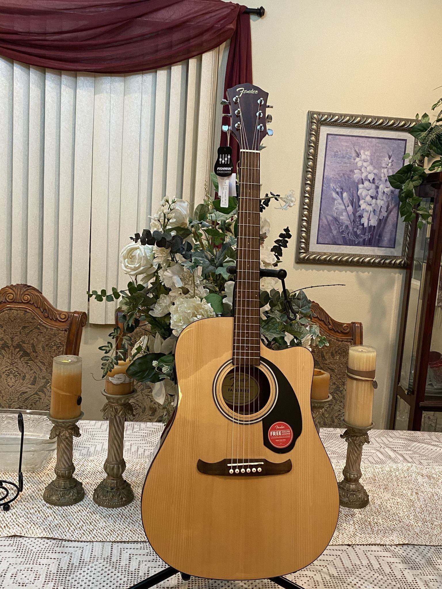 Fender FA125CE Electric Acoustic Guitar 