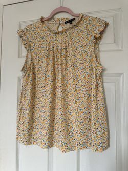 Yellow Floral Blouse