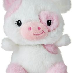 Pink Plush Cow Valentines Day 7” Stuffed Animal Way To Celebrate New