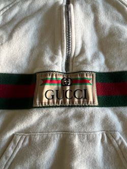 Gucci White Quarter-Zip Sweatshirt