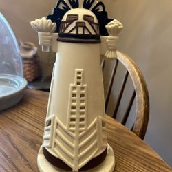 Partylite Native American Kachina Style Myan Aztec Tea Light Candle Holder 11"H 5"W
