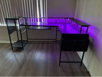 Black L Desk
