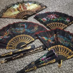 Lot Of Hand Fans With Style Design