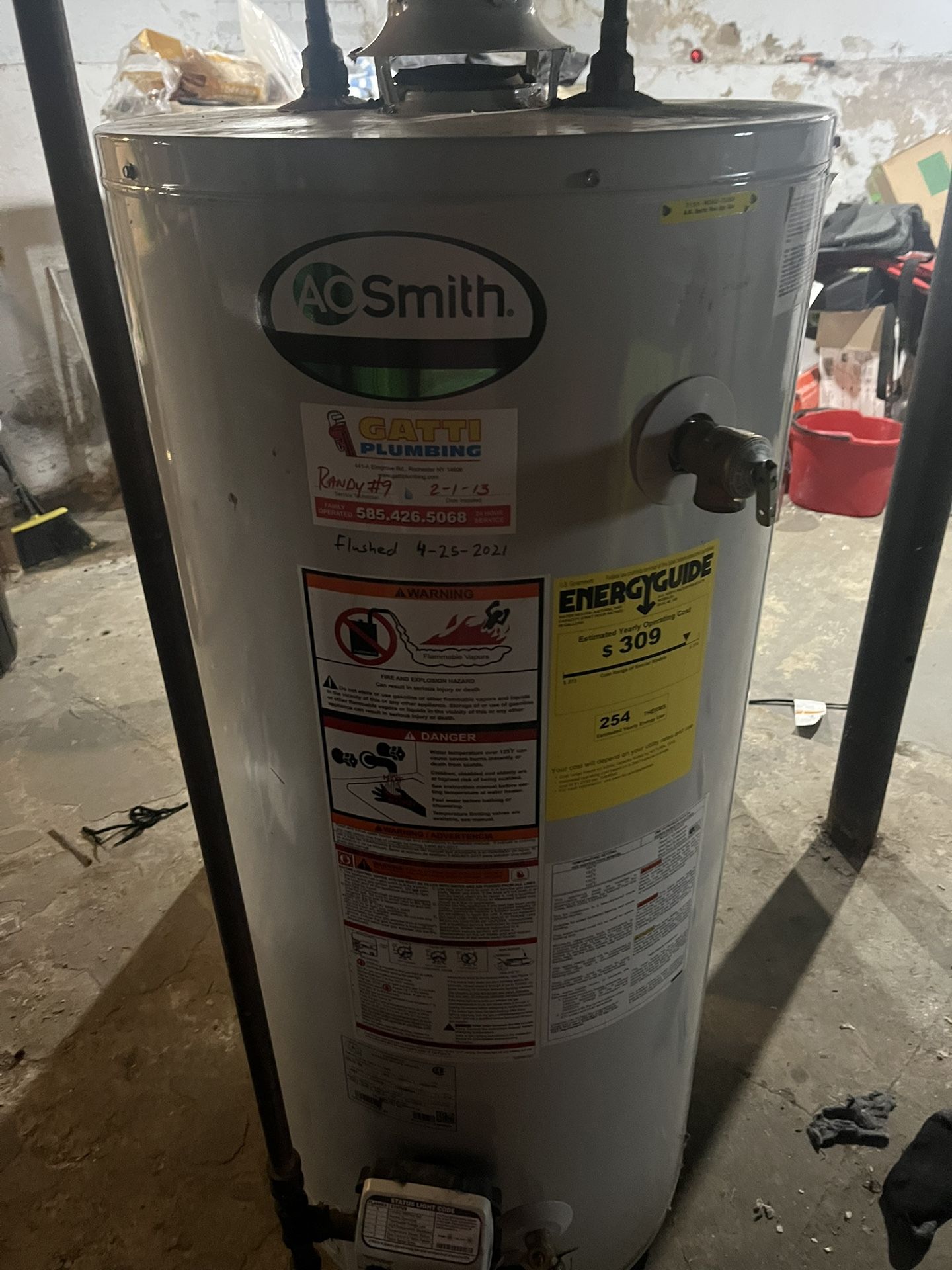 Water Gas Tank Used But In Good Conditions