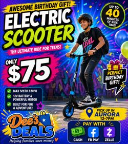 Electric Scooter BRAND NEW IN BOX ONLY $75