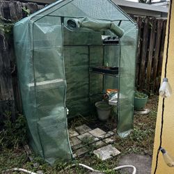 Small Greenhouse With Heavy Duty Stakes