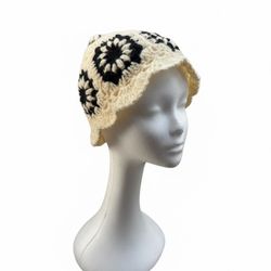 Street Trend  Floral Bucket Hat, Casual Trendy Knitted Hat, Fashionable Hat for All Seasons