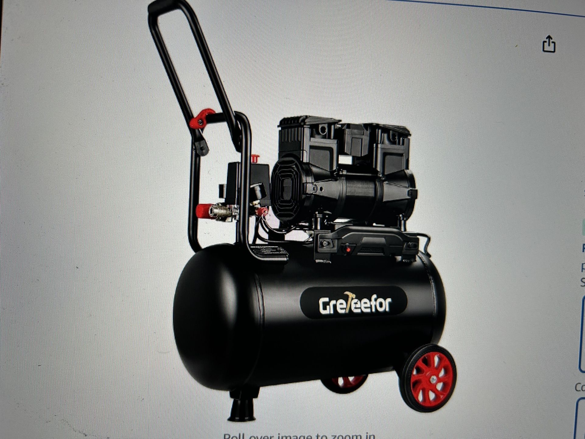 Air Compressor oil free 8.5 gallons brand, new In factory sealed carton