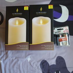 Luminary Real Flame Effect Candle (Includes Batteries)*Please Read Description *