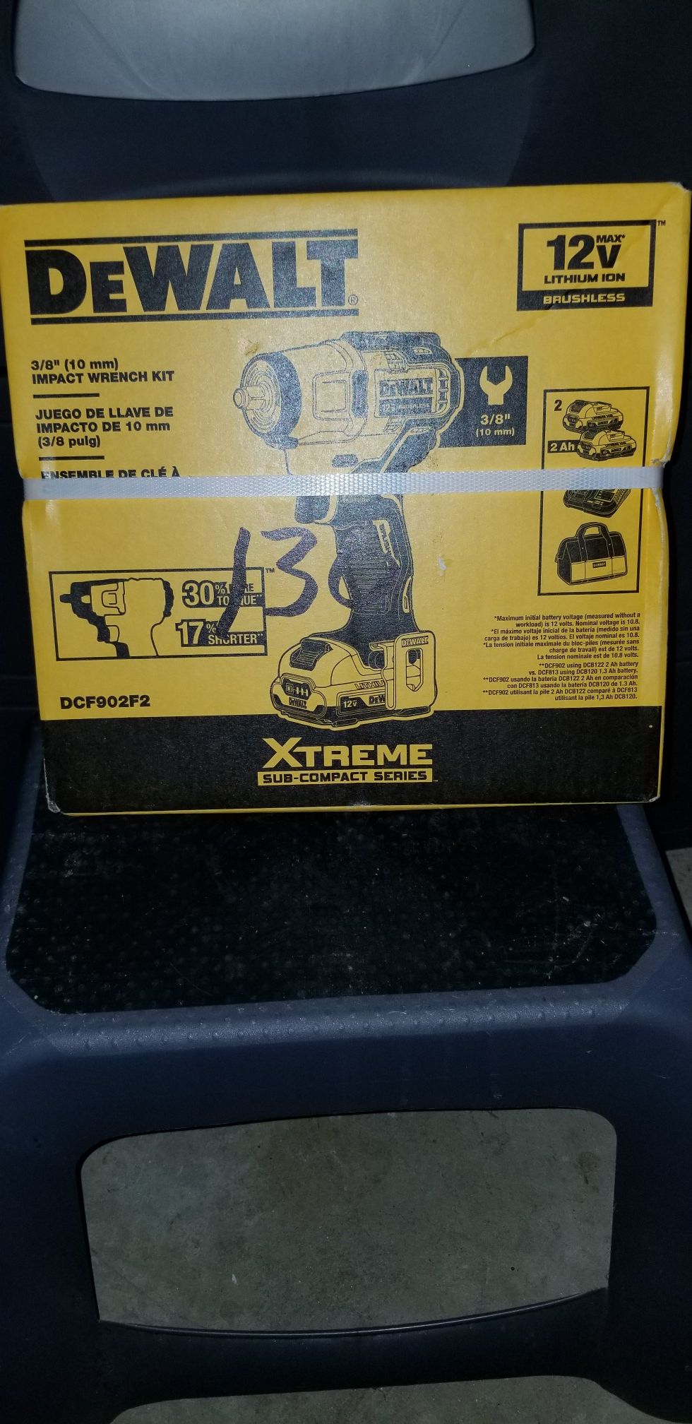 DeWalt 12 volt 3/8 Drive 10 mm impact wrench