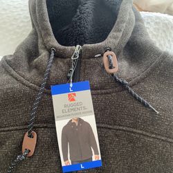 Rugged Elements Zip Up Lined Hoodie Brand New