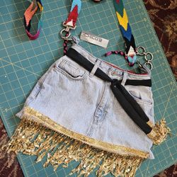 Blue Jean Crossbody Bag 