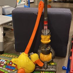 Kids Dyson vacuum and duck toy 