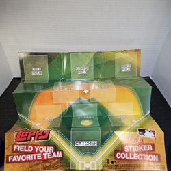 2019 Topps MLB Sticker Collection Baseball Poster. Los Angeles. New York. Fun