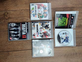 Playstation 3 Game Lot Nhl 12 Fifa 12 Madden 10 Mlb The Show 00 Mafia 2