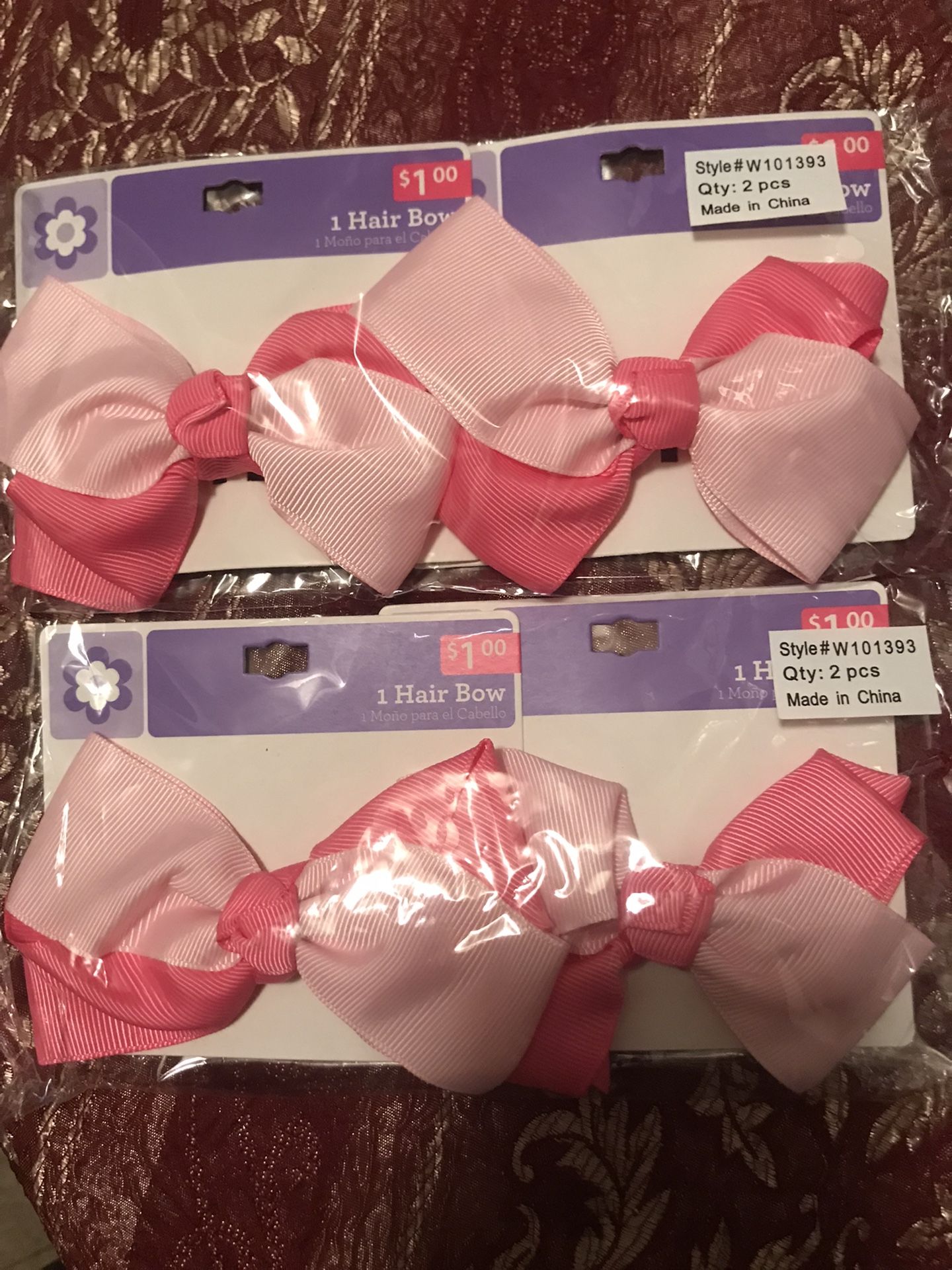 2 Packs Bows) Total 4 Bow’s