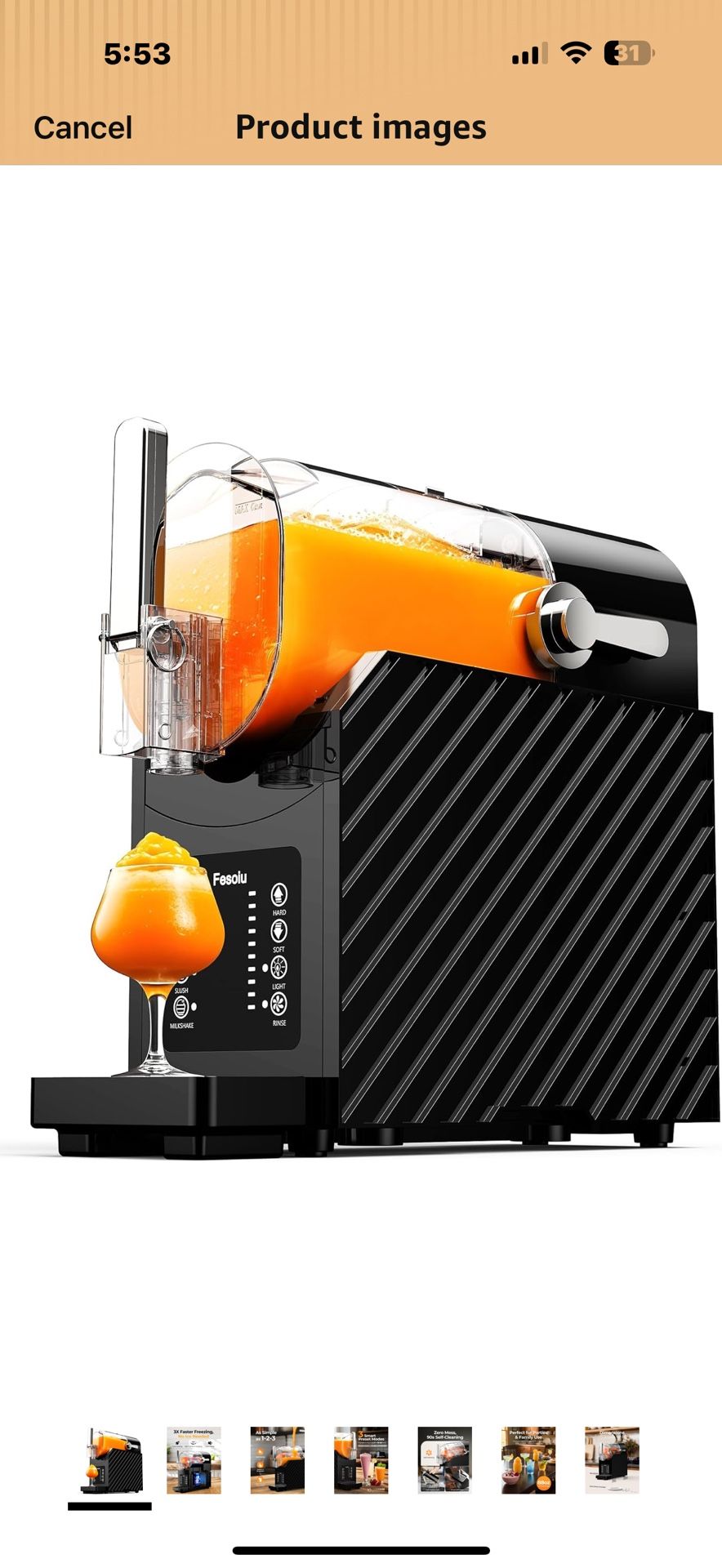 Slushie Machine with Self-Cleaning, 3 Preset Programs Slushie Maker, 88oz Professional Slushy Machine for Home, No Ice Needed Frozen Drink Maker for F