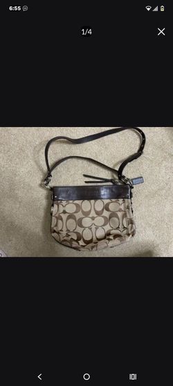 Like NEW Coach Handbag Purse Carly F14708 Studded Khaki Brown Pebbled Leather Tote $50 OBO!