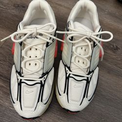 Nike Air Pegasus Wave Mesh Faux Leather And Rubber Sneakers - Women - Cream Sneakers