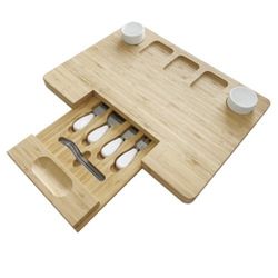 NEW - 18" x 13" Bamboo Charcuterie Platter and Serving Tray