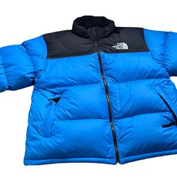  The North Face Puffer Jacket (Blue)  XXL
