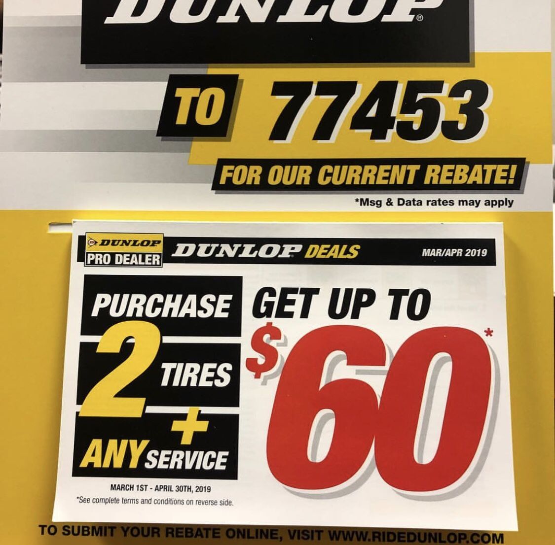Tire sale
