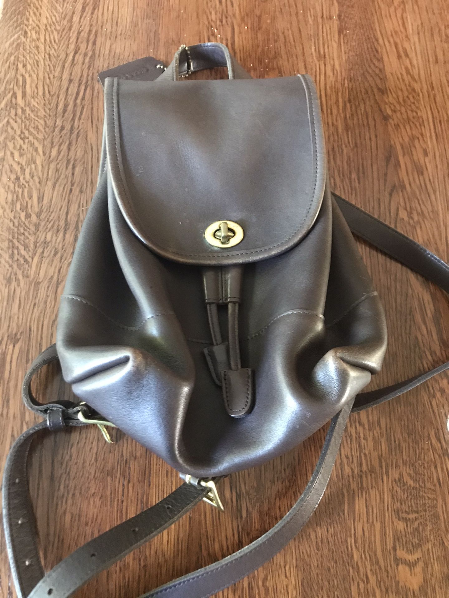 Coach Vintage Small Backpack Dark Brown - Willing to negotiate.