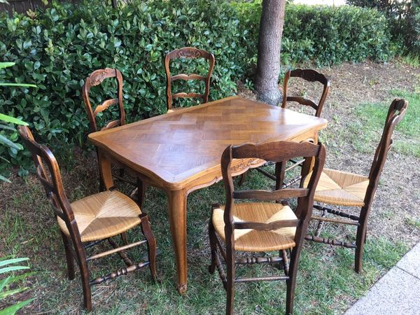 Antique French Oak Draw Leaf Dining Table And Chairs For In San Antique French Oak Draw Leaf Dining Table And Chairs
