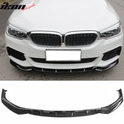 Fits 2017-2020 BMW G30 5 Series Sedan GT Front Bumper Lip Spoiler Gloss Black PP