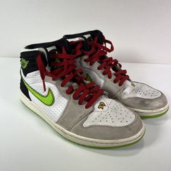 2013 Nike Air Jordan Retro 1 High 93 Electric Green 580514-150 Basketball Shoes Size 11 U.S.