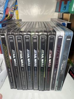 Star Wars Steelbook Blu Ray Lot