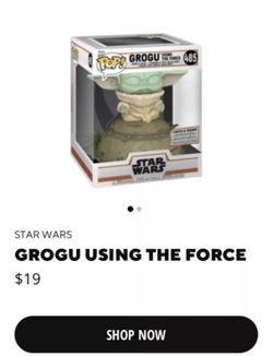 Pop! Star Wars Grogu Using the Force