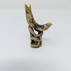 Antique Dayak Carved Horn Charm/Pendant