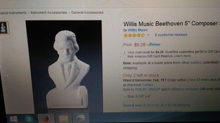 TCHAIKOVSKY composer statuette