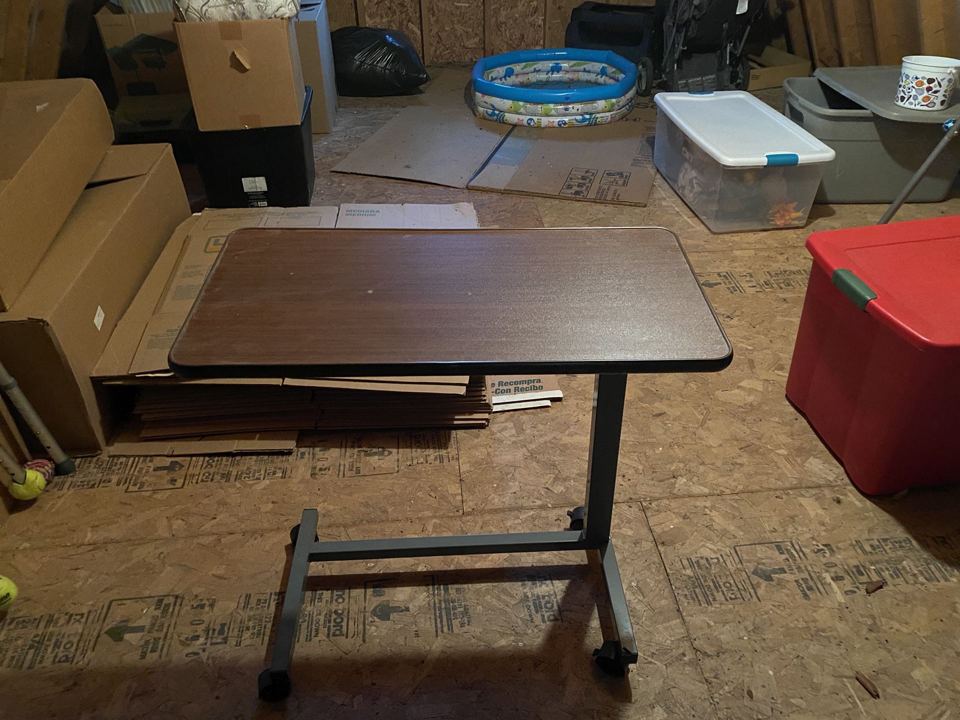 Hospital Bed With Bedside Table 