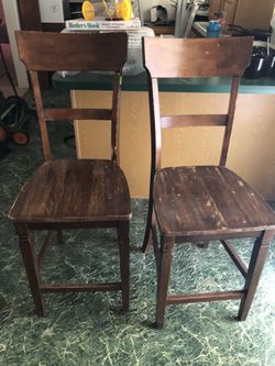Solid wood waste high chairs barstools