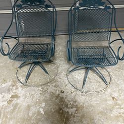 Metal swivel chairs - Each $20 or Two For $30