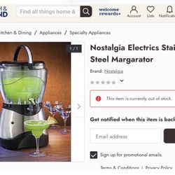 Electric Margarita,daiquiri and slush Maker