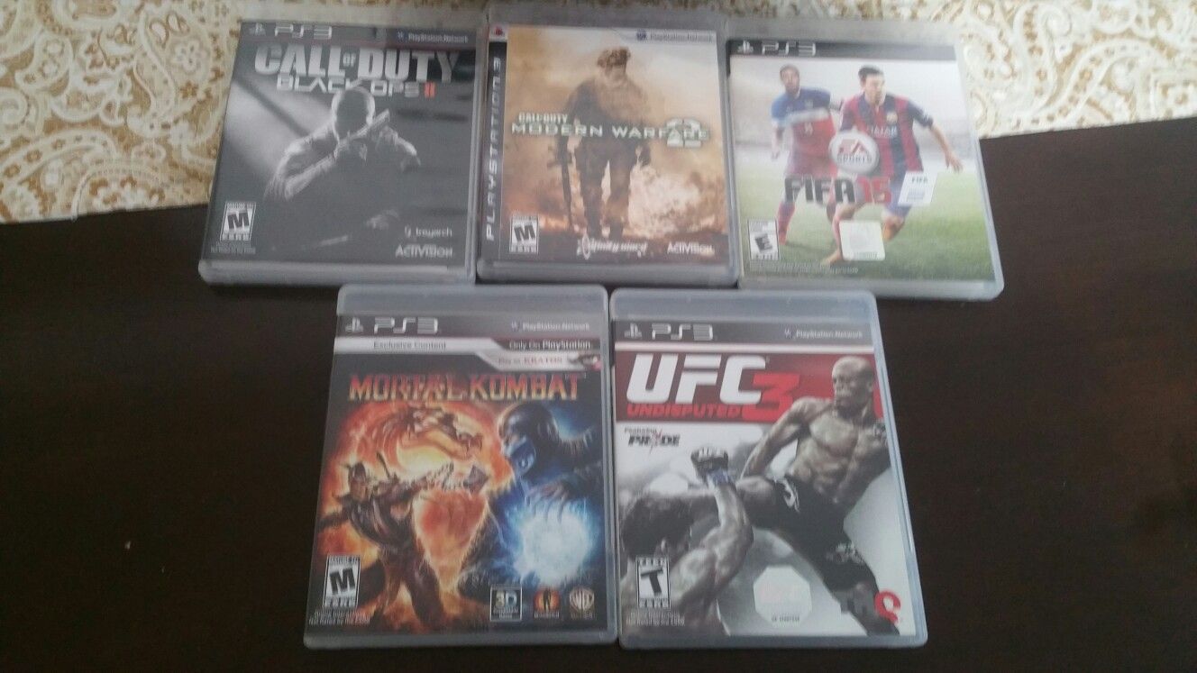 Ps3 and 5 games! Very good condition.