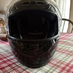Black Motor Bike Helmet 