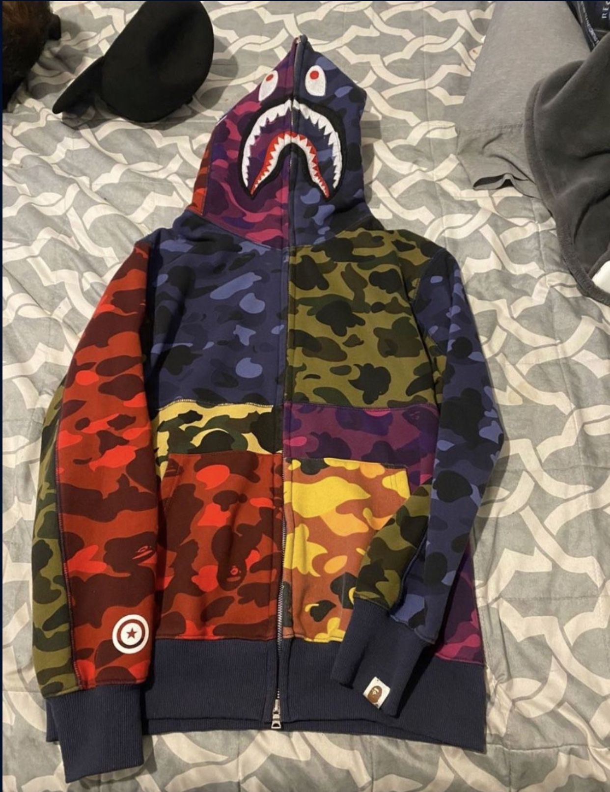 Bape Hoodie Size XL Fits Small Good Condition for Sale in Hazard