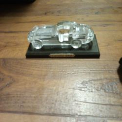 Hof Bauer 1963 Crystal Corvette With Display Stand 