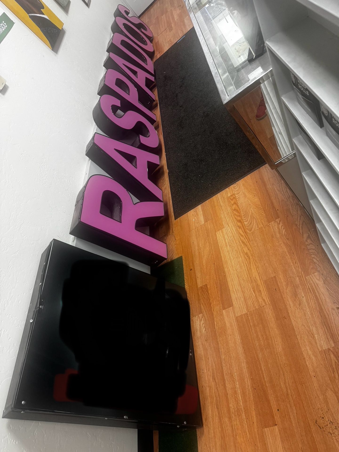 Very Large Raspado Sign With Lighting