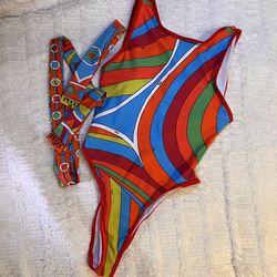 Cute bathing suit with head band