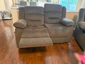 Microfiber Reclining Sofa Set