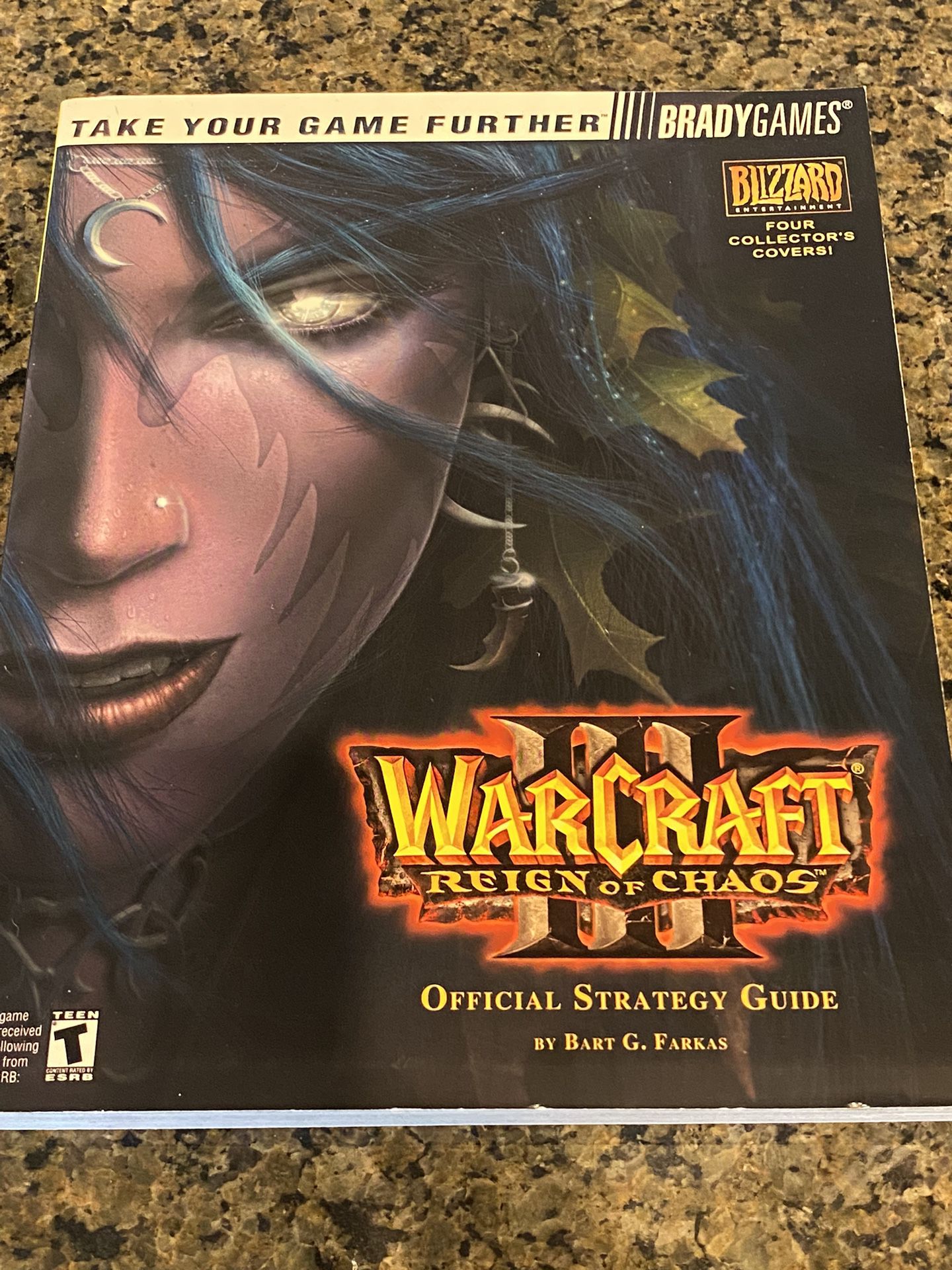 Brady Games Warcraft III Reign Of Chaos Official Strategy Guide With Poster 