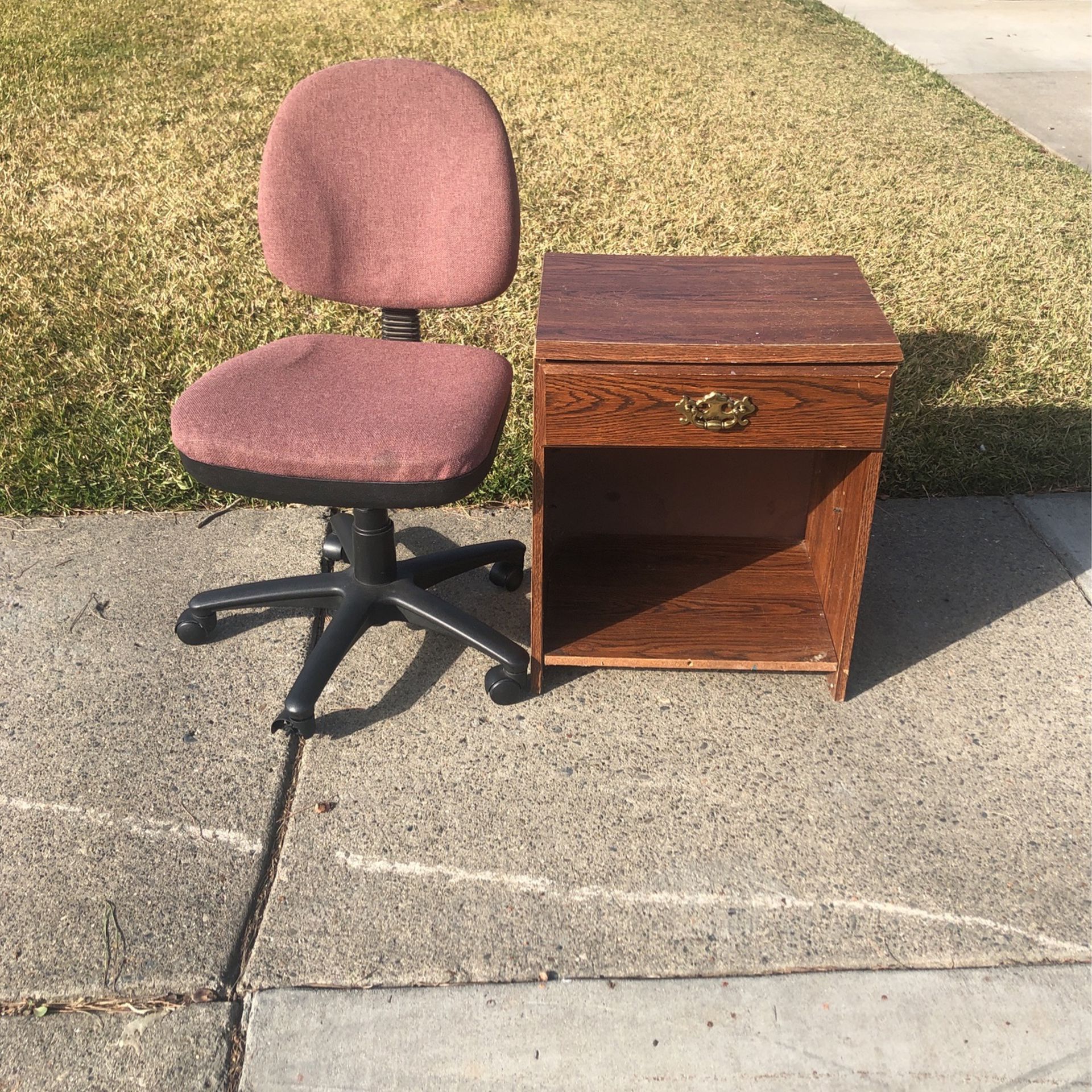 Free Chair And Cabinet