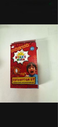 RYAN's WORLD. EXCAVATION GEM KIT. NOT USED